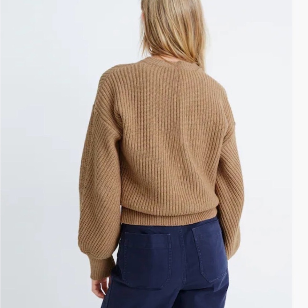 BNWT Madewell Fairbanks Pullover Sweater in Heather Saddle SIZE XS - Picture 3 of 16